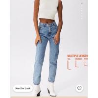ราคา PULL&BEAR Mom เอวสูง ยีนส์ไม่ยืด (10196062162)