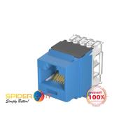 ราคา PANDUIT UTP RJ45 CAT6A Keystone Punchdown Jack Module, BU สีฟ้า รับประกันของแท้ 100% (23339922514)
