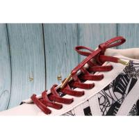 ราคา [Viou] ผู้ผลิตที่กําหนดเอง 7 มม.เชือกผูกรองเท้าหนังแบน + หัวโลหะ Fine Workmanship คู่หนาหรูหราแฟชั่นคลาสสิก All-Match อินเทรนด์ผู้ชายผู้หญิงกีฬาลําลองเชือกผูกรองเท้าสีขาว (24896534053)