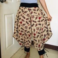 ราคา กางเกงผ้าฝ้ายขุนอินสไตล์วินเทจ ย้อนยุค (2701101530)