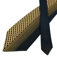 ราคา เนคไท Lanvin Silk Black Beige France เนคไทแบรนด์เนม ของแท้ (40260650173)