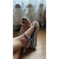 ราคา Preoved VofSouliers Envili wedges 6cm Denim (44011140542)