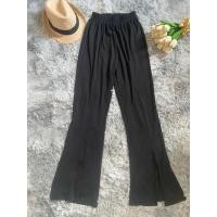 ราคา กางเกงผ้ายืดผ้าร่อง ขาม้า แหวกหน้า ผ้านุ่มใส่สบาย (25571311099)