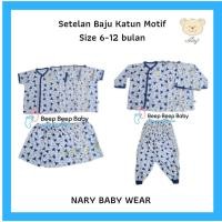 ราคา Katun Nary BABY ชุดสูท ผ้าฝ้าย พิมพ์ลาย สําหรับเด็ก (1 ชุด) ขนาด 6-12 เดือน (5091716885)