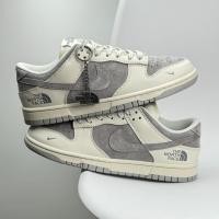ราคา Nike สไตล์ใหม่ dunk Back Joint สีขาวสีเทาทนต่อการสึกหรอ Breathable Low-Top ผู้ชายผู้หญิงคู่รองเท้าผ้าใบกีฬาลําลอง (43815441190)