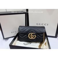 ราคา (แท้100%) New Gucci super mini Mormont (ของใหม่) (2300427780)