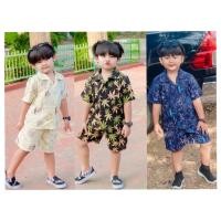ราคา ชุดเซ็ทเสื้อเชิตฮาวายเด็กผู้ชาย เสื้อใส่ไปเที่ยวยทะเลเด็กผู้ชาย (22483056765)