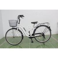 ราคา จักรยานแม่บ้านญี่ปุ่น - ล้อ 26 นิ้ว - ไม่มีเกียร์ - สีขาว [จักรยานมือสอง] (16063908563)
