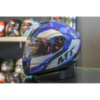 ราคา หมวกกันน็อคยกคาง MT รุ่น ATOM SV ลาย TRANSCEND BLUE (2075859644)