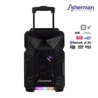ราคา Sherman ลำโพงล้อลากอเนกประสงค์ รุ่น APS109 สีดำ (22501804377)