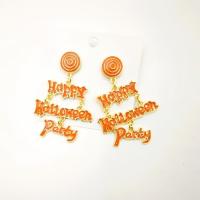 ราคา 2024 แฟชั่นใหม่ขายดีของ Amazon จดหมายฮัลโลวีนต่างหูต่างหูปาร์ตี้ Parrett's Day (24384130058)