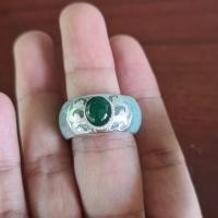 ราคา แหวนหยกเงินแท้หยกพม่า (27603427673)