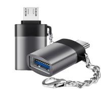 ราคา ❁Micro USB to USB, 3.0 OTG Adapter On The Go Male Female for Samsung S7 S6 Edge S4 S3 (9358456383)