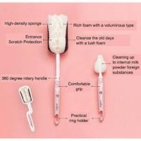 ราคา แปรงล้างขวดนม แปรงล้างขวด - แปรงล้างจุก Spectra (ฟองน้ำ) / Camera Baby (ซิลิโคน) คุณภาพดี (24571699709)