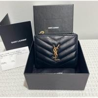 ราคา Used YSL Zipped Bi Fold Wallet ปี 19 มือสองแท้ % (26269348809)