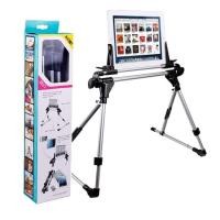 ราคา （พร้อมส่ง ）Ipad Stand ขาตั้งไอแพด/แท๊บเล็ต คร่อมตัวได้ ปรับได้ทุกท่า รุ่น201 - silver (6517526774)