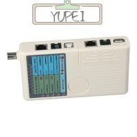 ราคา Yupei ตัวติดตามเครื่องทดสอบสายไฟ, เครื่องทดสอบสายเคเบิลสีเทาแบตเตอรี่, เครื่องทดสอบสายไฟ 4-in-1 สําหรับ RJ11 RJ45/Cat5 Cat6/USB BNC LAN/UTP STP LAN (26783461113)
