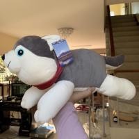ราคา ตุ๊กตาไซบีเรียน ตุ๊กตาหมาไซบีเรียนนุ่มนิ่ม ขนาด 14" ร้านDollybymayom (13822815607)