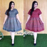 ราคา เดรสสาวอวบ ผ้าพื้นเมืองMY-E เดรสลายไทย ดีไซน์ไม่เอ้าท์นะคะ เสื้อผ้าสาวอวบ ชุดคนอวบอ้วน เดรสสั้น เดรสไซส์ใหญ่ (3118171418)