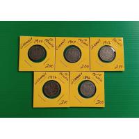 ราคา Germany Coins 10 Pfennig คละปี 5 เหรียญ (27185334686)
