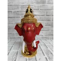ราคา พระพิฆเนศ ขนาดกว้าง 8 นิ้ว ประดับเพชร พร้อมฐานปิดทอง เนื้อเรซิ่น ทองเค หัวโขน เศียรครู เศียรเทพ ของที่ระลึก (12412469174)
