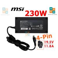ราคา MSI Adapter ของแท้ 19.5V/11.8A, 230W หัว Jack 4-Pin สายชาร์จ อะแดปเตอร์ MSI GT76 GT62VR GT73VR GE73 Raider (43154469748)