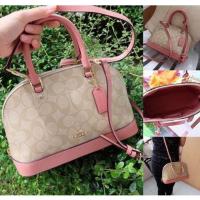 ราคา ✨กระเป๋า Coach Mini ทรงโดม แท้% Coach Signature Mini Sierra /F27583 Sale!! (2824502400)