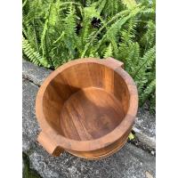 ราคา ถังไม้สัก อ่างไม้ ก 7 นิ้วX ส 4 นิ้ว ถังสปา ถังใส่ข้าวสาร ถังใส่เครื่องดื่ม ถังไม้ใส่ของ ถังแช่ไวน์ ถังไม้ทรงกลม (18602428778)