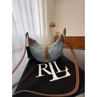 ราคา กระเป๋ายีนส์P.olo Ralph Lauren Polo ID Denim-Leather Mini Shoulder มาพร้อม ถุงผ้า ถุงกระดาษ #outletsale (40352041052)