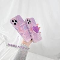 ราคา เคสไอโฟน ลายสีน้ำ + Griptok หัวใจ ขอบมีลาย Case Iphone 7-12Promax (3495771479)