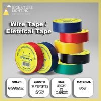 ราคา เทปพันสายไฟ 18มม. x 0.12มม. ยาว 7 หลา 23ว / เทปพันสายไฟ พีวีซี (40213784130)