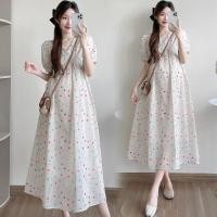 ราคา AA4377 ชุดเดรสคลุมท้องแฟชั่น ผ้าคอตตอนเนื้อผ้า (29659434205)