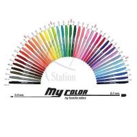 ราคา *พร้อมส่ง!!* ปากกาสี 2 หัว 40 เฉดสี my color 2 ขนาด 0.3 MM และ 0.7MM (ชุดที่ 2) (9960671828)