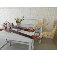 ราคา พิณ2คอ ไฟฟ้า ไม้ประดู่ ท่อนเดียว (27613543891)