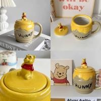 ราคา MM แก้วน้ำ โถน้ำผึ้ง หมีพูห์ Winnie The Pooh แก้วมัค แก้วมีฝาปิด แก้วเซรามิค ceramic (24964464123)