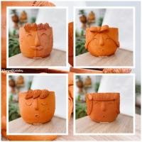ราคา กระถางดินเผา Family set ปั้นมือ #ราคาถูกที่สุด(จำนวนจำกัด) (2941192948)