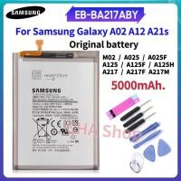 ราคา แบตเตอรี่ แท้ SAMSUNG A02 / A12 / A21s / M02 Battery EB-BA217ABY 5000mAh. เเบต Samsung Galaxy A12 A125F A02 A21s M02 (40864498148)