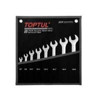 ราคา GPAJ0802 ชุดประแจปากตาย 8ชิ้น TOPTUL Double Open End Wrench Set - POUCH BAG - BLACK (24019620289)