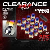 ราคา [ลดล้างสต๊อก] น็อตล้อเหล็ก BI 20+1 สีไทเทเนียม (1.5 / 20 ตัว)⚡️ราคาพิเศษ จำนวนจำกัด (2579160614)