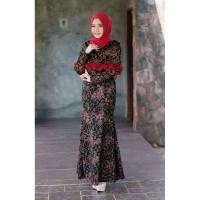 ราคา ชุดเดรสยาวผ้ายืดวูลเวฟ (5615475754)