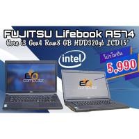 ราคา โน๊ตบุ๊ค มือสองสภาพดี โน๊ตบุ๊ค Fujitsu A574 CPU CORE i3 gen4 Core i3-4000M Ram 8 gb ddr3 (3539639700)