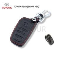 ราคา ซองหนังกุญแจรถ TOYOTA ปลอกหุ้มกุญแจรถยนต์ ตรงรุ่น TOYOTA REVO（SMART KEY） (มีโลโก้) (15098203917)