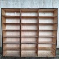 ราคา ชั้นวางของเล่น 21 ช่อง ชั้นวาง hotwheels ทําจากไม้อัด (27874892137)