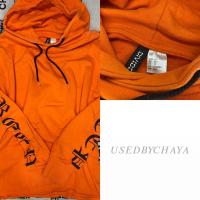 ราคา (มือสอง) เสื้อฮูดดี้ สีส้ม H&M (5926250963)