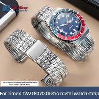 ราคา สําหรับ Timex Q TIMEX Series Retro นาฬิกาโลหะสายนาฬิกา Tw2t80700 Tw2u61300 Tw2u61200 สแตนเลสสตีลกัน (43510940620)