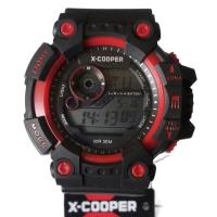 ราคา X-C00PER นาฬิกาทรงสปอตร์ ระบบดิจิตอล รุ่น CP-1506-RD (ดำ/แดง) (285854992)