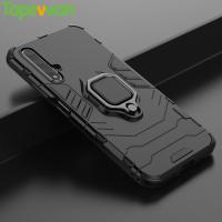 ราคา Huawei Nova 5 5Pro Nova 5T 5i 5iPro Case, TPU + PC Hard Armor Stand Ring Cover Silicone Phone Casing (42512410853)