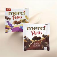ราคา ช็อกโกแลตเมอร์ซี่ Merci Petits Milk & Cream Collection and Dark Chocolate Bundle - 250g (21093646106)