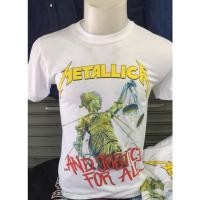 ราคา เสื้อยืดแขนสั้น วง Metallica เมทัลลิก้าผ้าบาง50/50 ตะเข็บเดี่ยวบนล่าง (17791260329)