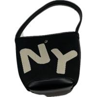 ราคา ponypony ✌️มือสอง✌️กระเป๋าถือ ผ้า สีดำ-ครีม (41764368281)